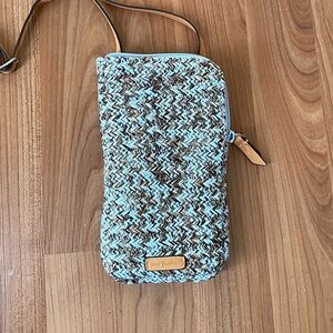 Vera Bradley Sea Life straw smartphone crossbody bandolier bag phone